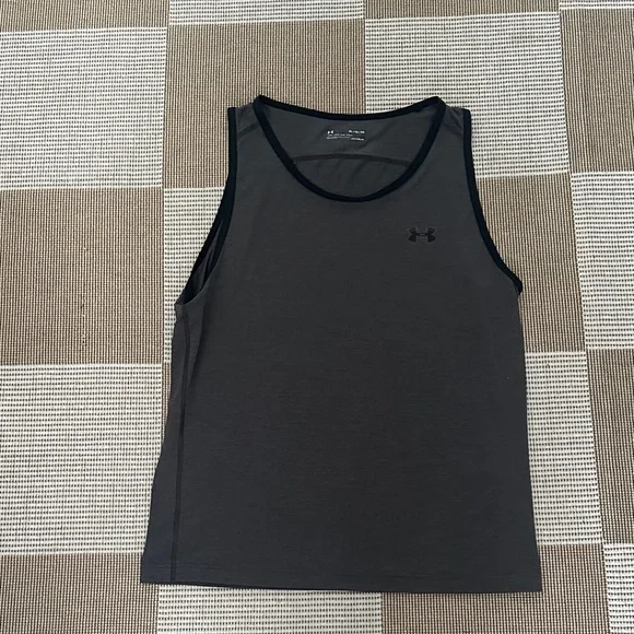 Under Armour Men's Charcoal Gray Tank Top - Picture 1 of 3